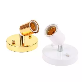 E27 Универсальный патрон лампы с керамической головкой и поворотным патроном на 180 градусов