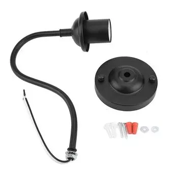 E27 Винтажный стиль Черный Простой Железный Настенный Светильник Бра Светильник 90-250 В