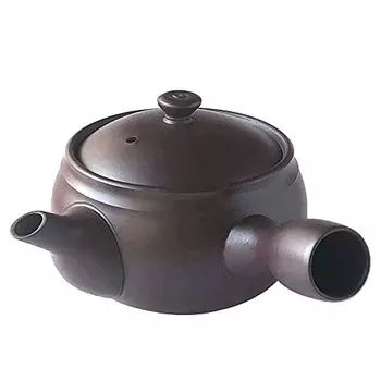 E499 purple mud Yokkaichi Banko teapot (japan import) by Hase potting