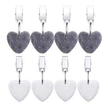 E56C 4 шт./компл. гири для скатерти с зажимом, подвесные принадлежности для скатерти серый