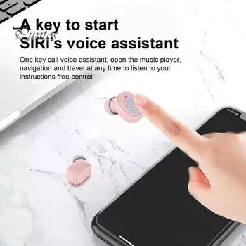 E6S True Wireless стерео наушники Эргономичный дизайн HIFI Качество звука Стабильное соединение Беспроводные Bluetooth-совместимые наушники-вкладыши для спорта розовый