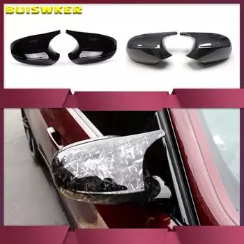 E90 E91 Черный стильный чехол M3 E81 E82 E87 E88 для BMW 1 3 серии E92 E93 из углеродного волокна M Look, крышка заднего зеркала, автомобильные аксессуары