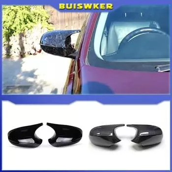 E90 E91 Черный стильный чехол M3 E81 E82 E87 E88 для BMW 1 3 серии E92 E93 из углеродного волокна M Look, крышка заднего зеркала, автомобильные аксессуары