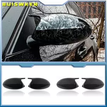 E90 E91 Черный стильный чехол M3 E81 E82 E87 E88 для BMW 1 3 серии E92 E93 из углеродного волокна M Look, крышка заднего зеркала, автомобильные аксессуары