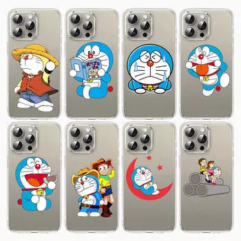 Чехол E-32 Doraemon для iPhone 7 8 11 12 13 14 15 16 Pro Max Plus Mini Xiaomi Redmi A3 9A 9C 10A 10C 13C Note 9 11 Realme Narzo C30 C55 Redmi Note 7 Pro бездна