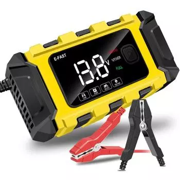 E-FAST Автомобильное зарядное устройство Зарядное устройство для мотоцикла 12 В 6 А Интеллектуальное зарядное устройство Энергетическое зарядное устройство