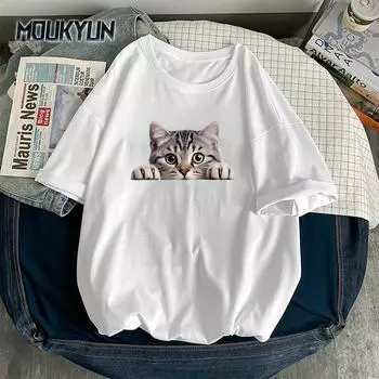 E-Girl Harajuku футболка с графическим принтом 90-х годов женская винтажная футболка Y2K Brooklyn летние футболки больших размеров уличная одежда топы в стиле готический панк M