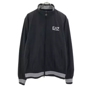 EA7 EMPORIO ARMANI Спортивная куртка L черная Сетчатая подкладка Мужская Б/у