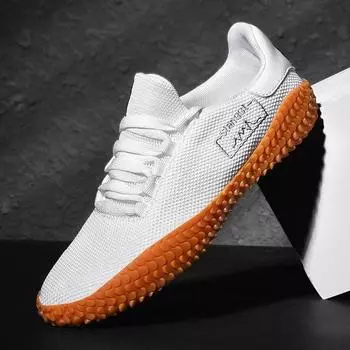 EAEOVNI Men Running Sneakers Breathable Mesh Sport Shoes Flat Soft Man Shoes Fashion Training Jogging Footwear shoes for men 36