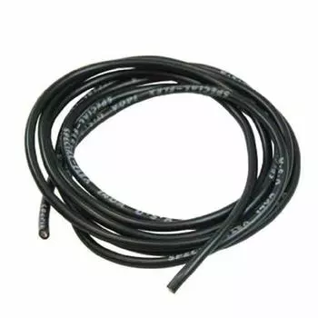 Eagle model silicon silver cord/14G gauge (black 180cm) 3459-BK