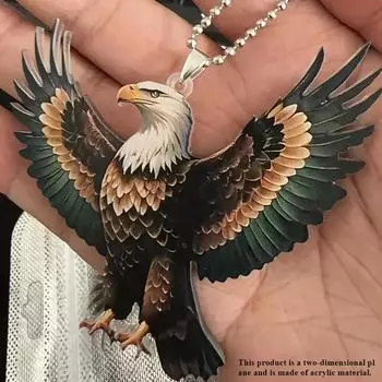 Eagle of Struggle 2D Белый Орел Плоский Акриловый Автомобильный Подвесной Украшение Дома Подвесной Украшение Сумки и Брелока, Автозапчасти Eagle eagle