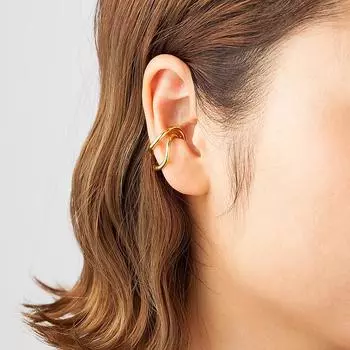 Ear bone clip Double-layer female ins niche u-shaped multi-layer simple and painless clip earrings No ear clips золотой