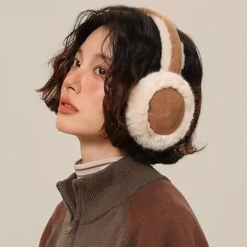 Ear Cap Winter Earmuffs Folding Foldable Ear Cover Comfortable Plush Earmuffs Men коричневый