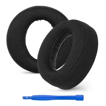 Ear Pad Compatibility Pad Compatible with Sony Sony PlayStations 5 PULSE PS5 PULSE 3D Headphones Pad Ear Cup 3D, Cushion/Ear (Micro Suede/Black)