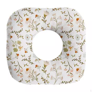 Ear Piercing Pillow Comfortable Fashion O Shaped Guard Protector for Office Sofa Little Flower