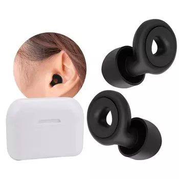 ear plugs 3 size set noise canceling Washable Sleep well study work train bus plane fit Noise countermeasures