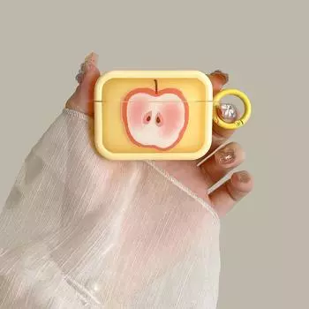 Earbuds Case 2 Generation Pink 3 Generation Silicone Pro Cute Minimalist Girl Airpodspro Second Generation Drop-Resistant New Arrival Soft Case Apple Airpods Pro Apple + Yellow Spring ring
