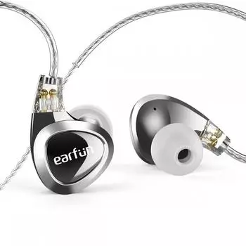 EarFun EH100 Hi Fi 2DD+1BA модель со световым входом тройная смешанная проводка