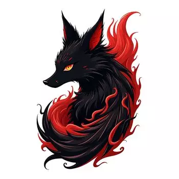 EARLFAMILY 13см Японская морда лисы Автомобильная наклейка Окно грузовика Мотоциклетный шлем Аксессуары Декаль