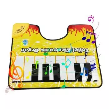 Early Education Toilet Piano Mat Potty Piano Electronic Musical Toys Toe Music Keyboard Girls/Boys