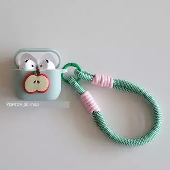 Earphone Case Apple Airpods4 Wireless Bluetooth Protective Case Ipods3 One-Piece A1602 Soft Silicone Shatter-resistant Pro Second Generation Apple AirPods4 Fog + lanyard