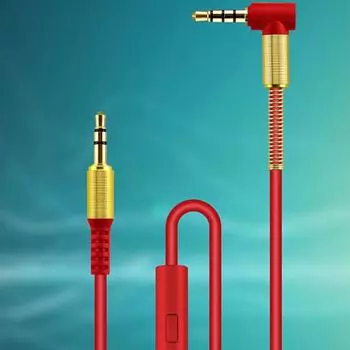 Earphone Male To Male Headset Microphone Digital Cables Car Audio Cable Aux 3.5mm Audio Cables чёрный