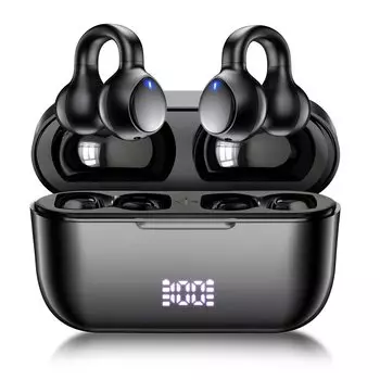 Earphones bluetooth Wireless earphones open ear Earphones Bluetooth Earphones Wireless Evolution of bone conduction earphones Ear cuff earphones