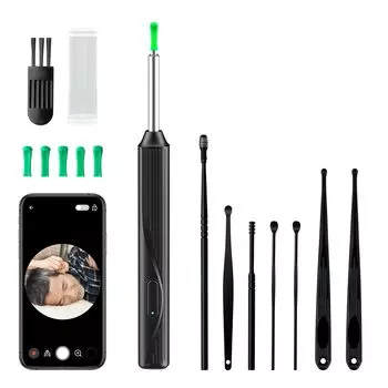 Earpick Wireless 5 миллионов сверхтонких записей USB WIFI Earpick Очистка ушей Ушная сера Ушная сера Визуальный ухо Ушной пинцет со специальным приложением