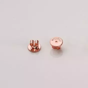 Earplug Earplugs Anti-Drop Non Slip Ear Clip Plated 18K Ear Cap Gold Pearl Ear Studs Back Plug Fixed DIY Accessories Plug Rose Gold Large 1 Pair