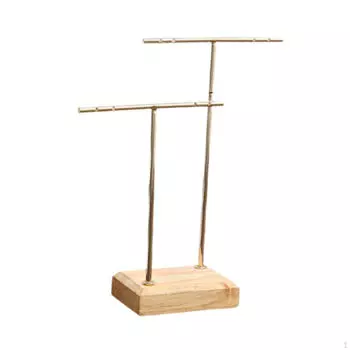 Earring Display Stand Holder Jewelry for Selling Retail Simple Multi 2 Laywer Wood