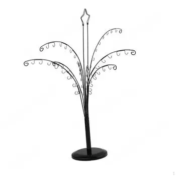 Earring Rack Jewelry Hanger Display Holder Organizer Necklace Bracelet Stand for чёрный