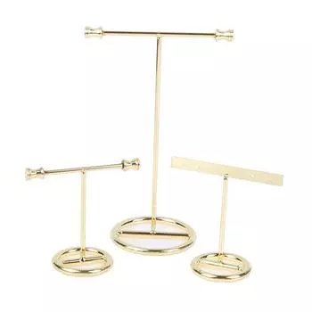 Earrings Display Stand Gold Earrings Display Rack T-Shape Earrings Showcase Jewelry Display Rack Pendant Earring Holder