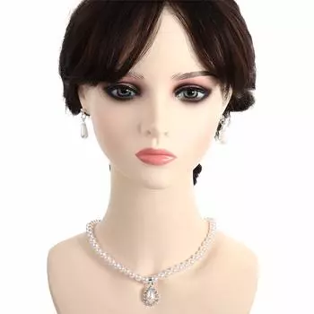 Earrings Hook Earrings Zinc Zinc Alloy Delicate Necklace Bridal Jewelry Sets Fashion Jewelry Girl Ear Drop белый