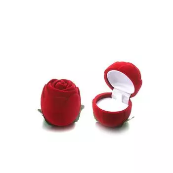 Серьги Бархатная Милая Коробка Для Обручальных Колец Контейнер Коробка Для Ювелирных Изделий Подарочная Коробка 8*5.8cm