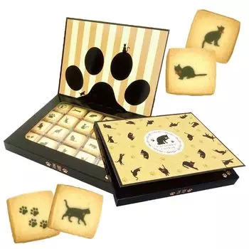 EarSmile Cat Сладости Подарочные Печенья Черный Кот 20 Штук 1 Коробка Отечественного Производства Подарок Кошачьи Закуски Сладости Вкусный Вкусный Сувенир Маленький Подарок