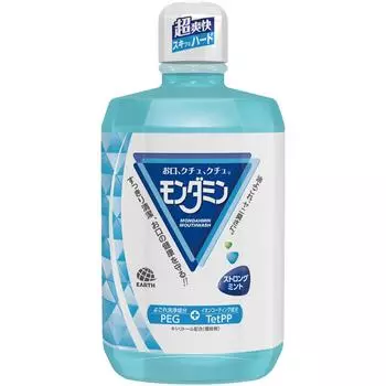 Earth Ополаскиватель для полости рта Mondamin Strong Mint Large 1300 мл. Предотвращение неприятного запаха изо рта. В дополнение к ежедневной чистке зубов поместите соответствующее количество зубной пасты в