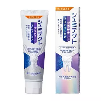 Earth Pharmaceutical GlaxoSmithKline Лечебная зубная паста Shumitect Platinum Protect EX Clear Citrus 1450ppm Лечебная зубная паста (90г) [Квазинаркотик]
