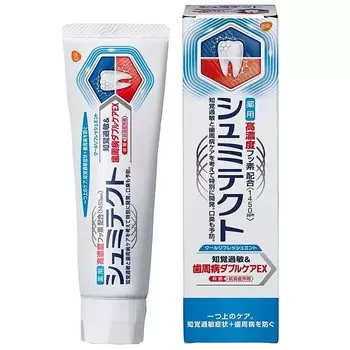 Earth Pharmaceutical Лечебная зубная паста Shumitect Sensitivity Paradontal Disease Double Care EX Лечебная зубная паста Cool Refresh Mint 90 г и [квази-лекарство]