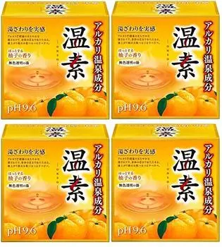 Earth Pharmaceutical Onso Bath Salts Yuzu Scent 15 пакетов x 4 шт. [Оптовая закупка] [Квази-лекарство]