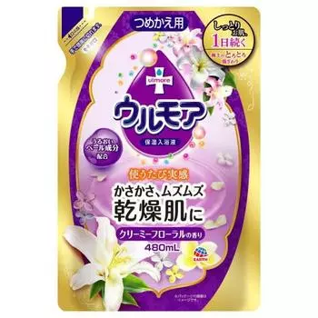 [Earth Pharmaceutical] Увлажняющая жидкость для ванны Earth Ulmore Creamy Floral Refill 480 мл x 5 шт. в наборе