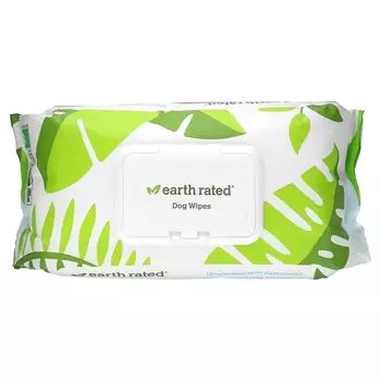 Earth Rated, dog wet wipes, unscented, 100 wet wipes