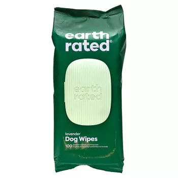 Earth Rated, влажные салфетки для собак, лаванда, 100 влажных салфеток