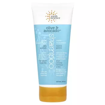 Earth Science, Ultra-Concentrated Shampoo, Olive & Avocado, 6 fl oz (177 ml)