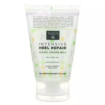Earth Therapeutics, Интенсивное средство для пяток, для сухих, потрескавшихся пяток, 4 жидких унции (118 мл)