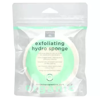 Earth Therapeutics, Отшелушивающий гидроспонж, круглый, 1 спонж