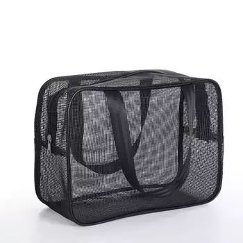 Easily Carry Mesh Shower Bag Quick Dry Cosmetic Organizer Case Durable Tote Bag Gym L
