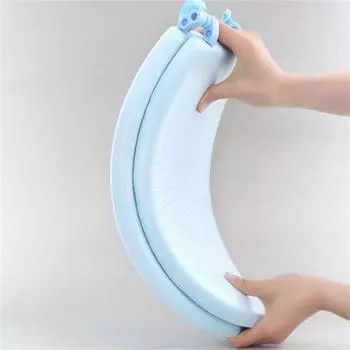 Easily Removable Household Toilet Cover Toilet Seat Cushion Bathroom Warmer Toilet Seat Cover Pad white-V