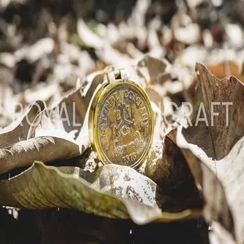 Латунный солнечный компас с крышкой с кнопкой, кнопка Ross London Nautical