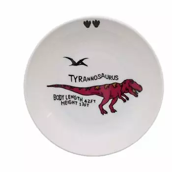 EAST table Children s Curry Plate Lightweight 16.5cm Dinosaur for Boys TOTOY Made in Japan Children s Tableware Cute Dishwasher Safe Microwave Safe