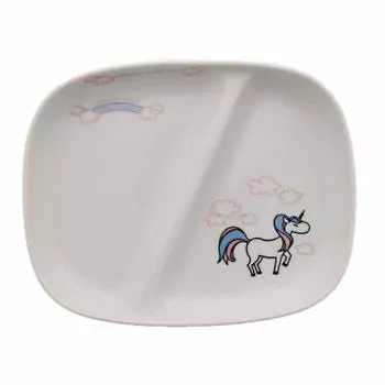 EAST table Children s Lunch Plate 21.8cm Unicorn for Girls TOTOY Made in Japan Children s Tableware Cute Dishwasher Safe Microwave Safe to-01401